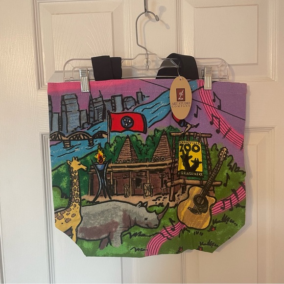 Art Studio Company Handbags - Nashville Zoo Canvas Tote Bag
